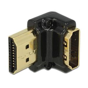 DELOCK αντάπτορας HDMI-A θηλυκό σε HDMI-A αρσενικό 65662, 4K, 90° down | Καλώδια - Αντάπτορες | elabstore.gr