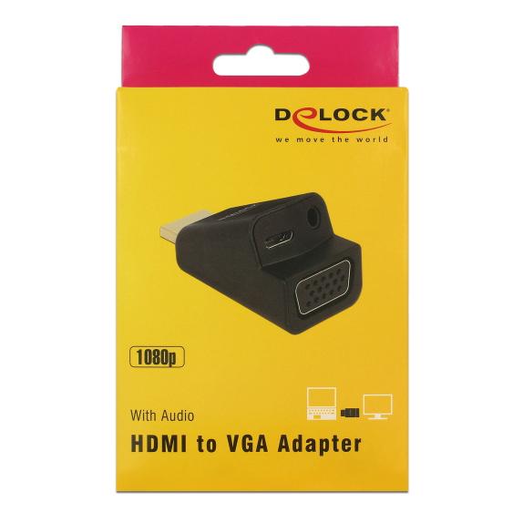 DELOCK αντάπτορας HDMI σε VGA & 3.5mm/micro USB 65895, 1080p, μαύρος | eLabstore.gr DELOCK αντάπτορας HDMI σε VGA & 3.5mm/micro USB 65895, 1080p, μαύρος | Καλώδια - Αντάπτορες | elabstore.gr