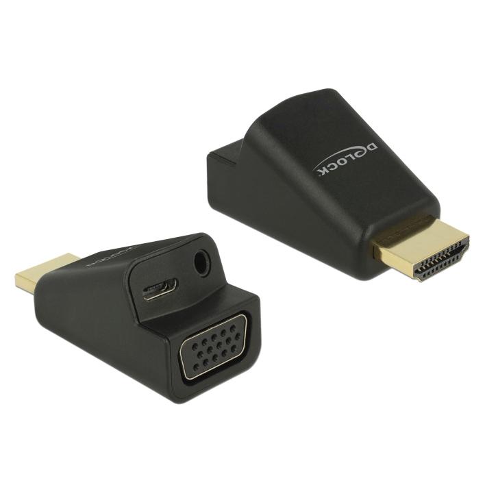 DELOCK αντάπτορας HDMI σε VGA & 3.5mm/micro USB 65895, 1080p, μαύρος | eLabstore.gr DELOCK αντάπτορας HDMI σε VGA & 3.5mm/micro USB 65895, 1080p, μαύρος | Καλώδια - Αντάπτορες | elabstore.gr