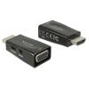 DELOCK αντάπτορας HDMI σε VGA + 3.5mm 65901, 1080p, μαύρος | Καλώδια - Αντάπτορες | elabstore.gr