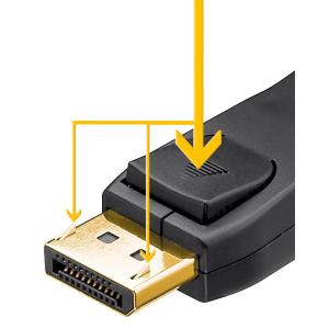 GOOBAY καλώδιο DisplayPort 1.2 VESA 65924, 4K 3D, 3m, μαύρο | Καλώδια - Αντάπτορες | elabstore.gr