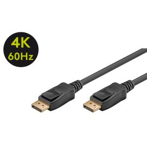 GOOBAY καλώδιο DisplayPort 1.2 VESA 65924, 4K 3D, 3m, μαύρο | Καλώδια - Αντάπτορες | elabstore.gr