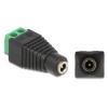 DELOCK αντάπτορας DC 1.35 x 3.5mm θηλυκό σε Terminal Block 2pin 66730 | Καλώδια - Αντάπτορες | elabstore.gr