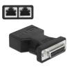 DELOCK αντάπτορας D-Sub 15 Pin σε 2x RJ45 66806, μαύρος | Καλώδια - Αντάπτορες | elabstore.gr