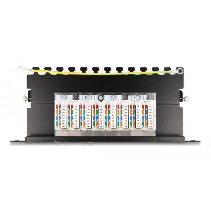DELOCK patch panel 66870 για καμπίνα δικτύου 10"/0.5U, 8x ports, μαύρο | eLabstore.gr DELOCK patch panel 66870 για καμπίνα δικτύου 10"/0.5U, 8x ports, μαύρο | Εξοπλισμός IT | elabstore.gr