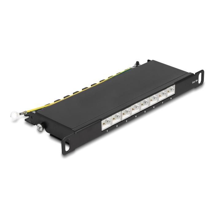 DELOCK patch panel 66870 για καμπίνα δικτύου 10"/0.5U, 8x ports, μαύρο | eLabstore.gr DELOCK patch panel 66870 για καμπίνα δικτύου 10"/0.5U, 8x ports, μαύρο | Εξοπλισμός IT | elabstore.gr