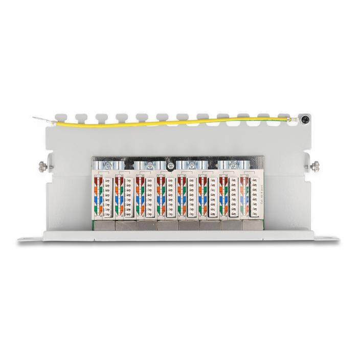 DELOCK patch panel 66871 για καμπίνα δικτύου 10"/0.5U, 8x ports, γκρι | eLabstore.gr DELOCK patch panel 66871 για καμπίνα δικτύου 10"/0.5U, 8x ports, γκρι | Εξοπλισμός IT | elabstore.gr