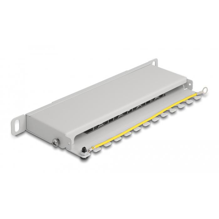 DELOCK patch panel 66871 για καμπίνα δικτύου 10"/0.5U, 8x ports, γκρι | eLabstore.gr DELOCK patch panel 66871 για καμπίνα δικτύου 10"/0.5U, 8x ports, γκρι | Εξοπλισμός IT | elabstore.gr