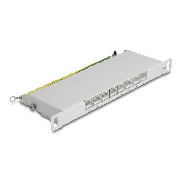 DELOCK patch panel 66871 για καμπίνα δικτύου 10"/0.5U, 8x ports, γκρι | eLabstore.gr DELOCK patch panel 66871 για καμπίνα δικτύου 10"/0.5U, 8x ports, γκρι | Εξοπλισμός IT | elabstore.gr