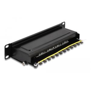 DELOCK patch panel 66872 για καμπίνα δικτύου 10"/1U, 8x ports, μαύρο | Εξοπλισμός IT | elabstore.gr