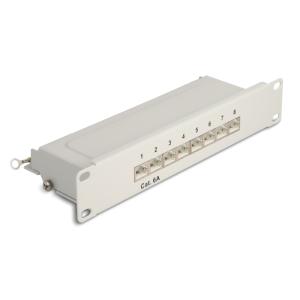 DELOCK patch panel 66873 για καμπίνα δικτύου 10"/1U, 8x ports, γκρι | Εξοπλισμός IT | elabstore.gr