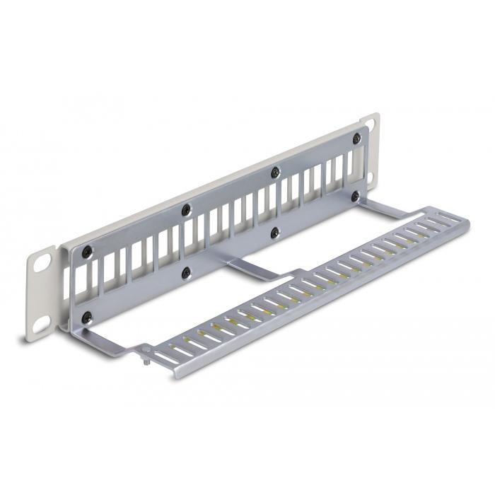DELOCK Keystone patch panel 66875, 10"/1U, 12x ports, γκρι | eLabstore.gr DELOCK Keystone patch panel 66875, 10"/1U, 12x ports, γκρι | Εξοπλισμός IT | elabstore.gr