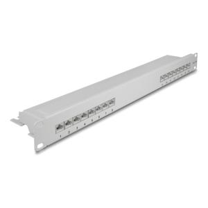 DELOCK patch panel 66877 για καμπίνα δικτύου 19"/1U, 16x ports, γκρι | Εξοπλισμός IT | elabstore.gr