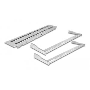 DELOCK Keystone patch panel 66879, 19"/2U, 48x ports, γκρι | Εξοπλισμός IT | elabstore.gr