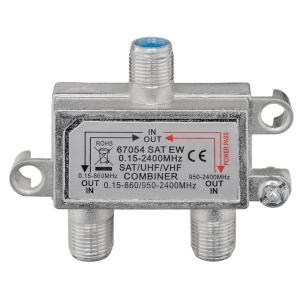 GOOBAY SAT-TV combiner 67054, 0.15 MHz - 2400MHz, 100dB | Εικόνα & Ήχος | elabstore.gr