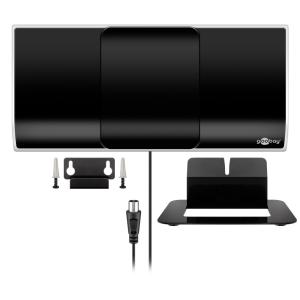 GOOBAY εσωτερική κεραία 67179, ενεργή, Full HD, DVB-T2, μαύρη | Εικόνα & Ήχος | elabstore.gr