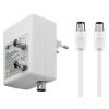 GOOBAY ενισχυτής κεραίας 67226, 2 συσκευές, DVB-T DVB-T2 DVB-C, λευκός | Εικόνα & Ήχος | elabstore.gr