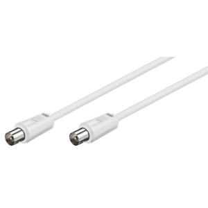 GOOBAY καλώδιο κεραίας αρσενικό 68147, <70dB, CCS, 2.5m, λευκό | Καλώδια - Αντάπτορες | elabstore.gr