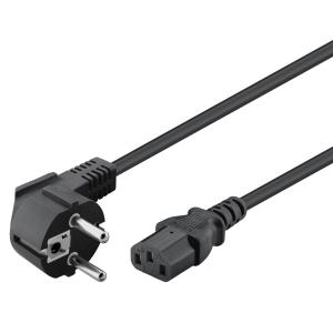 GOOBAY καλώδιο τροφοδοσίας 68604, 3G 0.75mm², 1.5m, μαύρο | Καλώδια - Αντάπτορες | elabstore.gr