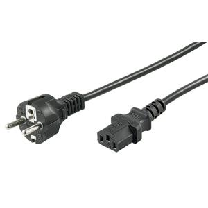 GOOBAY καλώδιο τροφοδοσίας 68605, 0.75mm², 1.5m, μαύρο | Καλώδια - Αντάπτορες | elabstore.gr