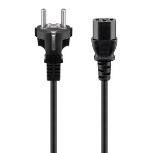 GOOBAY καλώδιο τροφοδοσίας 68605, 0.75mm², 1.5m, μαύρο | Καλώδια - Αντάπτορες | elabstore.gr