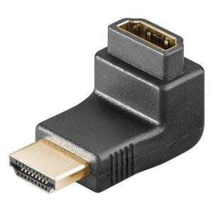 GOOBAY αντάπτορας HDMI θηλυκό σε αρσενικό 68782, 90°, 4K, μαύρος | Καλώδια - Αντάπτορες | elabstore.gr