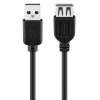 GOOBAY καλώδιο USB 2.0 σε USB (F) 68903, copper, 1.8m, μαύρο | Καλώδια - Αντάπτορες | elabstore.gr