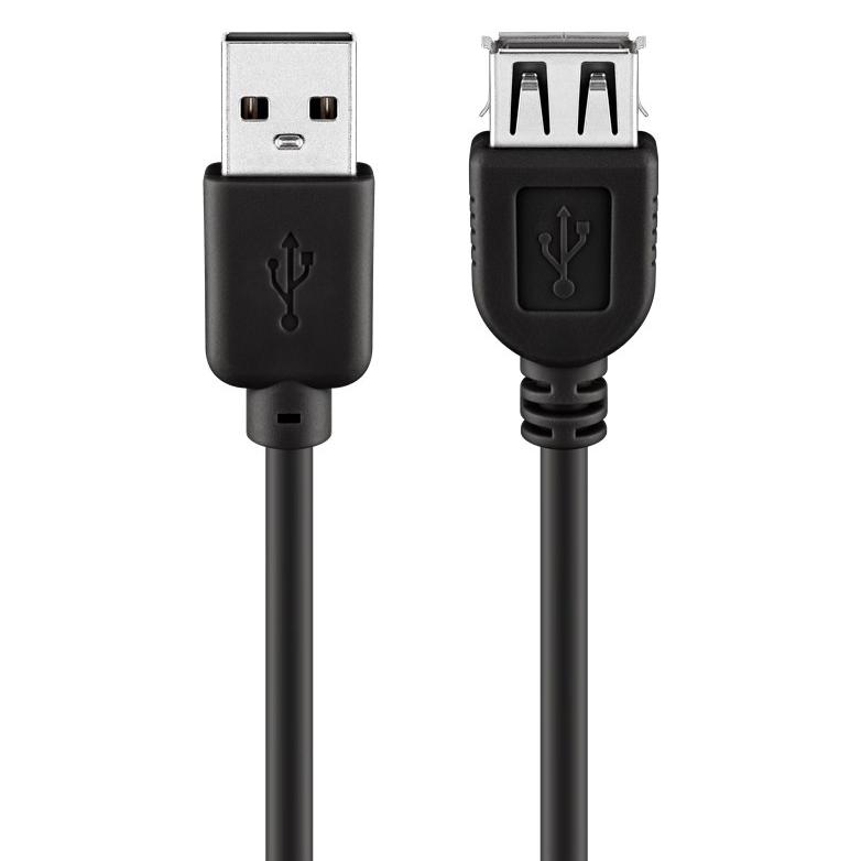 GOOBAY καλώδιο USB 2.0 σε USB (F) 68903, copper, 1.8m, μαύρο | eLabstore.gr GOOBAY καλώδιο USB 2.0 σε USB (F) 68903, copper, 1.8m, μαύρο | Καλώδια - Αντάπτορες | elabstore.gr