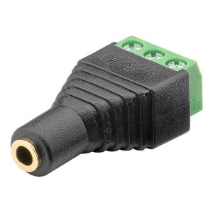 GOOBAY βύσμα 3.5mm σε Terminal Block 3-pin 76746, 10τμχ | Καλώδια - Αντάπτορες | elabstore.gr