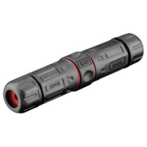 GOOBAY αδιάβροχος σύνδεσμος RJ45 Cat.6 79566, IP68, μαύρο | Καλώδια - Αντάπτορες | elabstore.gr