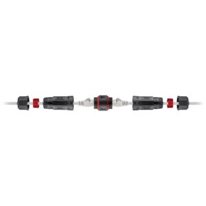 GOOBAY αδιάβροχος σύνδεσμος RJ45 Cat.6 79566, IP68, μαύρο | Καλώδια - Αντάπτορες | elabstore.gr