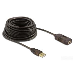 DELOCK καλώδιο USB 2.0 αρσενικό σε θηλυκό 82308, 480Mbps, 5m, μαύρο | Καλώδια - Αντάπτορες | elabstore.gr