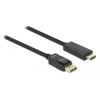 DELOCK καλώδιο DisplayPort σε HDMI 82435, passive, 1080p, 3m, μαύρο | Καλώδια - Αντάπτορες | elabstore.gr
