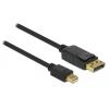 DELOCK καλώδιο Mini DisplayPort 1.2 σε DisplayPort 82438, 4K, 2m, μαύρο | Καλώδια - Αντάπτορες | elabstore.gr