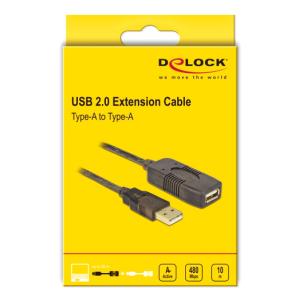 DELOCK καλώδιο USB 2.0 αρσενικό σε θηλυκό 82446, 480Mbps, 10m, μαύρο | eLabstore.gr DELOCK καλώδιο USB 2.0 αρσενικό σε θηλυκό 82446, 480Mbps, 10m, μαύρο | Καλώδια - Αντάπτορες | elabstore.gr