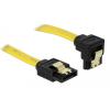DELOCK Καλώδιο SATA III 7-pin σε 7-pin 90° 82482, metal clip, 0.7m | Καλώδια - Αντάπτορες | elabstore.gr