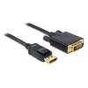 DELOCK καλώδιο DisplayPort σε DVI 82591, passive, 1080p, 2m, μαύρο | Καλώδια - Αντάπτορες | elabstore.gr