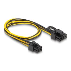 DELOCK καλώδιο PCI Express 6pin σε PCI Express 6+2 pin 83004, 50cm | Καλώδια - Αντάπτορες | elabstore.gr