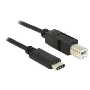 DELOCK καλώδιο USB-C σε USB Type B 83328, 0.5m, μαύρο | Καλώδια - Αντάπτορες | elabstore.gr