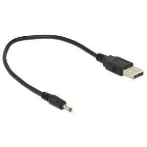DELOCK καλώδιο USB σε DC 3.0 x 1.1mm 83793, 27cm, μαύρο | Καλώδια - Αντάπτορες | elabstore.gr