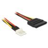DELOCK καλώδιο ρεύματος 4pin floppy σε SATA 83918, 0.15m | Καλώδια - Αντάπτορες | elabstore.gr