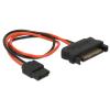 DELOCK καλώδιο SATA 15pin σε SATA 6pin 84874, 20cm | Καλώδια - Αντάπτορες | elabstore.gr