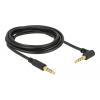 DELOCK καλώδιο Jack stereo σε Jack stereo 4pin 3.5mm, 90°, μαύρο, 3m | Καλώδια - Αντάπτορες | elabstore.gr