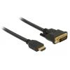 DELOCK καλώδιο HDMI σε DVI 24+1 85654, 7.92Gbps, 2K, 2m, μαύρο | Καλώδια - Αντάπτορες | elabstore.gr