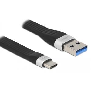 DELOCK καλώδιο USB 3.2 Gen 1 σε USB-C 85771, 5Gbps, 3Α, FPC, 13.5cm | Καλώδια - Αντάπτορες | elabstore.gr