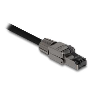 DELOCK βύσμα RJ45 CAT 8.1 STP 86514, tool-free, γκρι | Καλώδια - Αντάπτορες | elabstore.gr