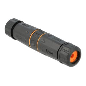 DELOCK αδιάβροχος αμφίδρομος σύνδεσμος RJ45 Cat.6A 86692, πορτοκαλί | Καλώδια - Αντάπτορες | elabstore.gr