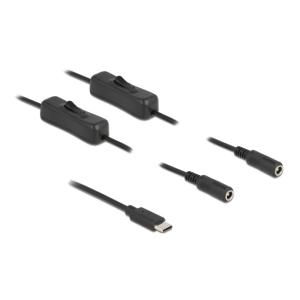 DELOCK καλώδιο USB Type-C σε 2x DC 5.5 x 2.1mm 86800, 1m, μαύρο | eLabstore.gr DELOCK καλώδιο USB Type-C σε 2x DC 5.5 x 2.1mm 86800, 1m, μαύρο | Καλώδια - Αντάπτορες | elabstore.gr