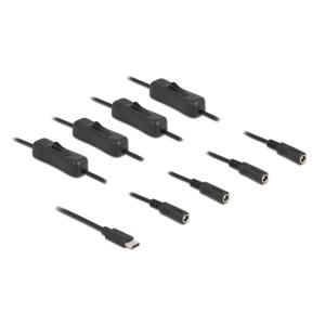 DELOCK καλώδιο USB Type-C σε 4x DC 5.5 x 2.1mm 86802, 1m, μαύρο | eLabstore.gr DELOCK καλώδιο USB Type-C σε 4x DC 5.5 x 2.1mm 86802, 1m, μαύρο | Καλώδια - Αντάπτορες | elabstore.gr