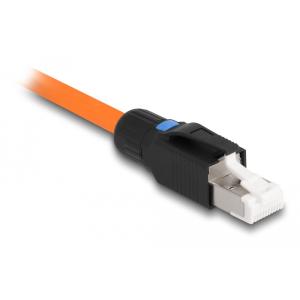 DELOCK βύσμα RJ45 CAT 6A STP 86965, tool-free, μαύρο | Καλώδια - Αντάπτορες | elabstore.gr